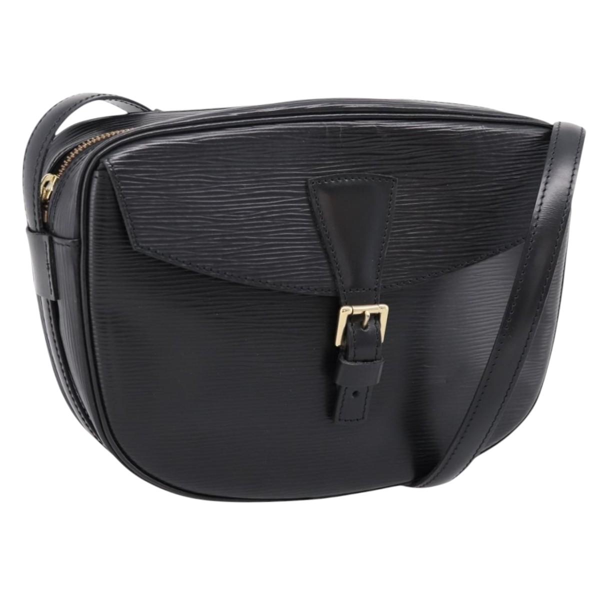 Louis Vuitton Epi Jeune Fille MM Shoulder Bag Black