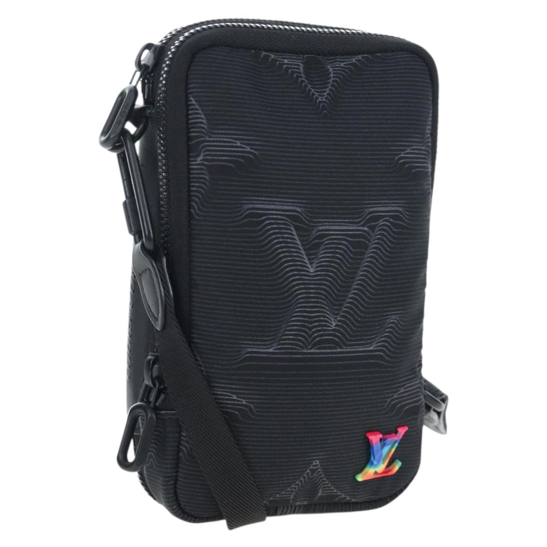Louis Vuitton 3D monogram Double Phone Pouch Black