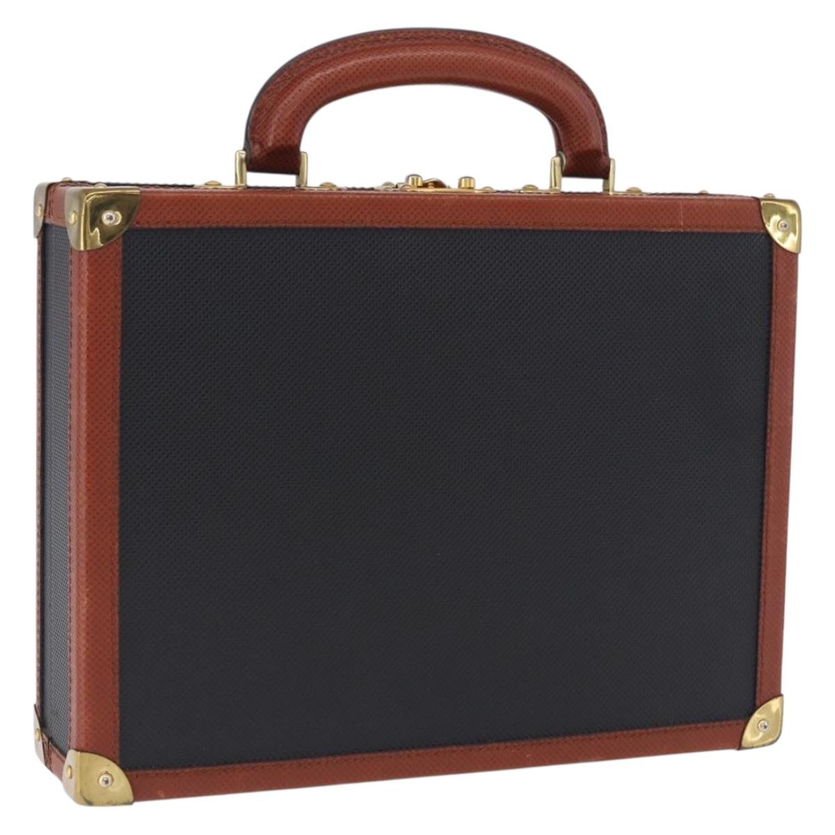 Vivienne Westwood Briefcase PVC Black Gold
