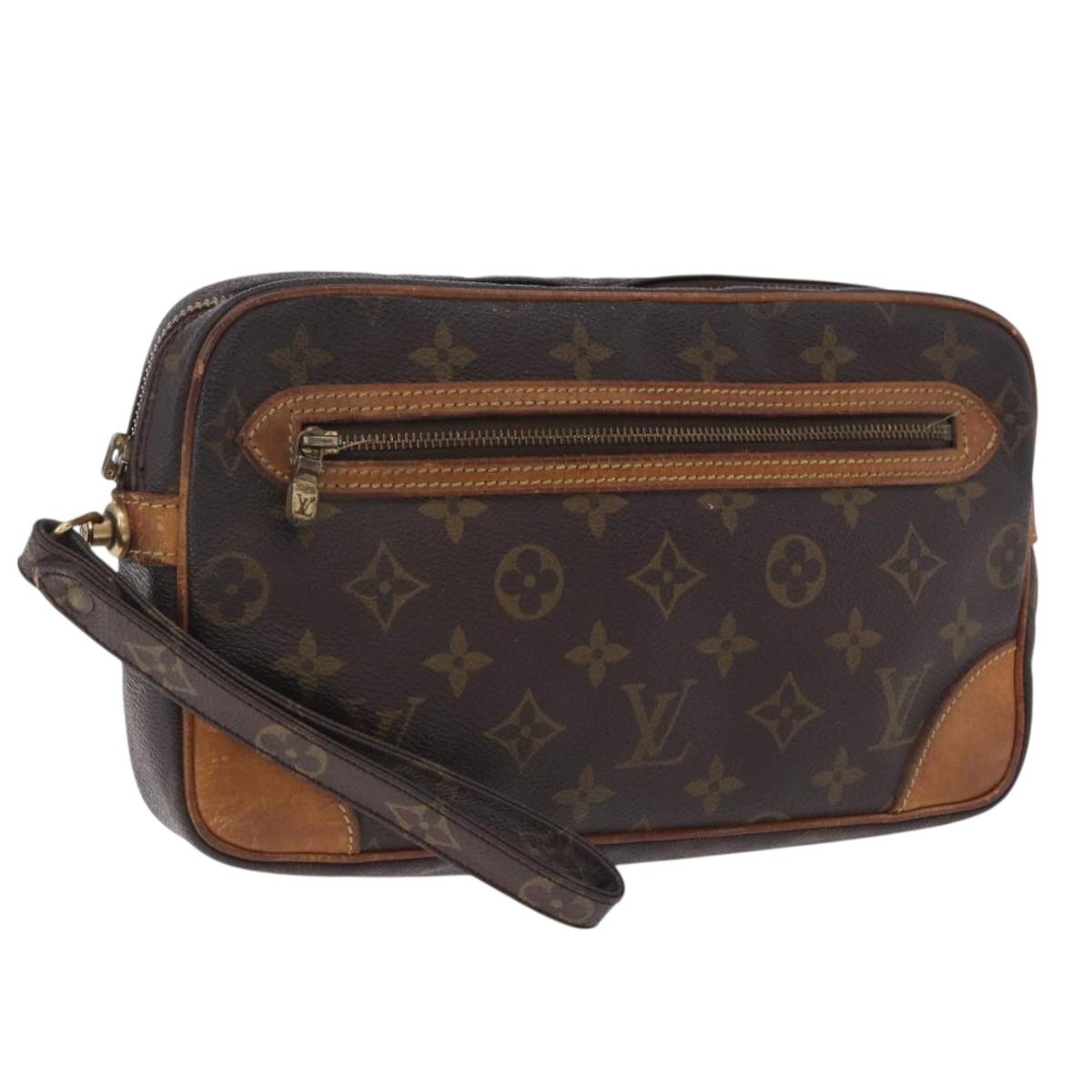 Louis Vuitton Monogram Marly Dragonne GM Clutch Bag (Grade D)