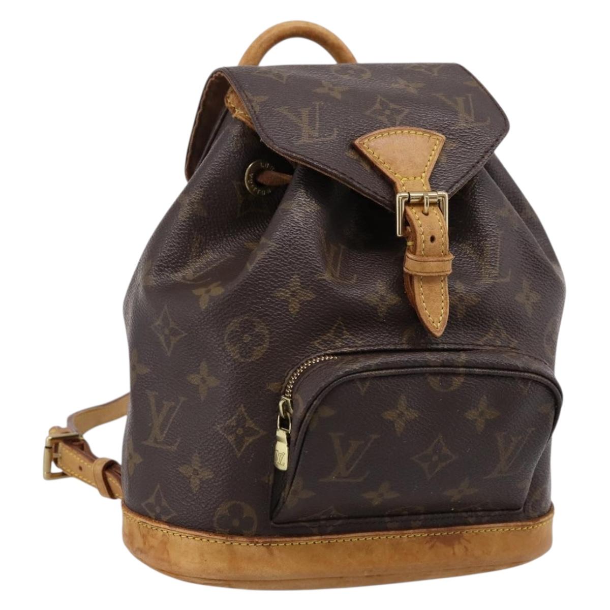 Louis Vuitton Monogram Montsouris PM Backpack (Grade C)
