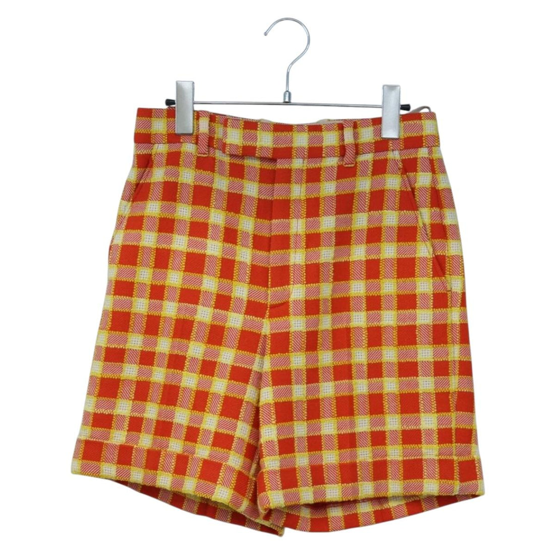 GUCCI Shorts Pants Wool 38 Orange Auth 196741M