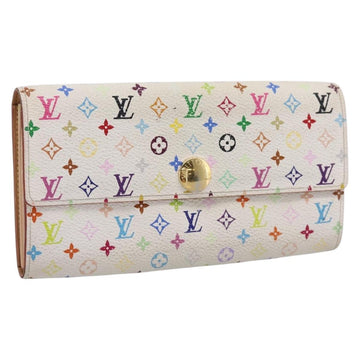 LOUIS VUITTON Multicolor Portefeuille Sarah Long Wallet M93745 LV Auth 197553