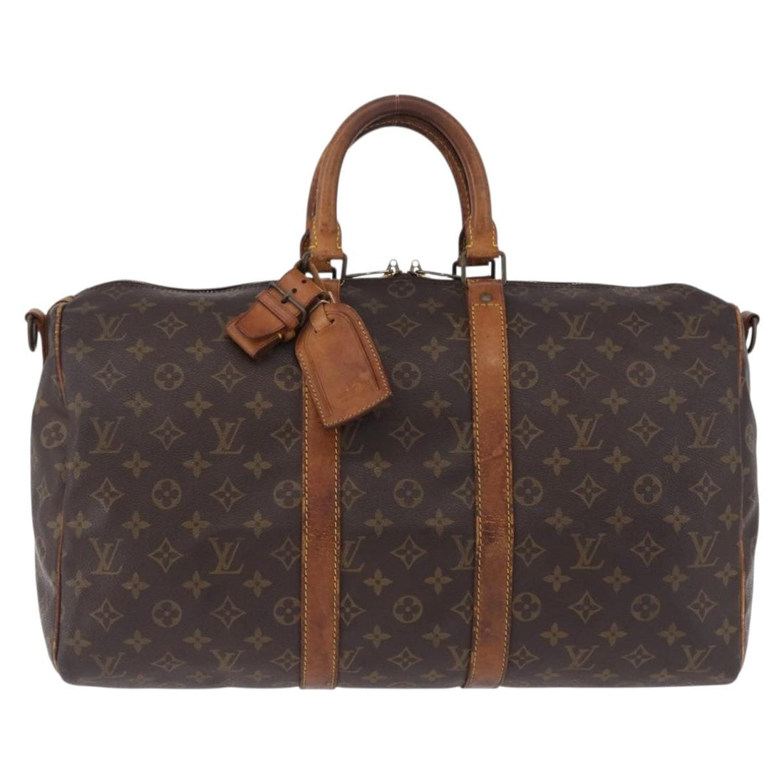 LOUIS VUITTON Monogram Keepall Bandouliere 45 Boston Bag M41418 LV Auth 195177