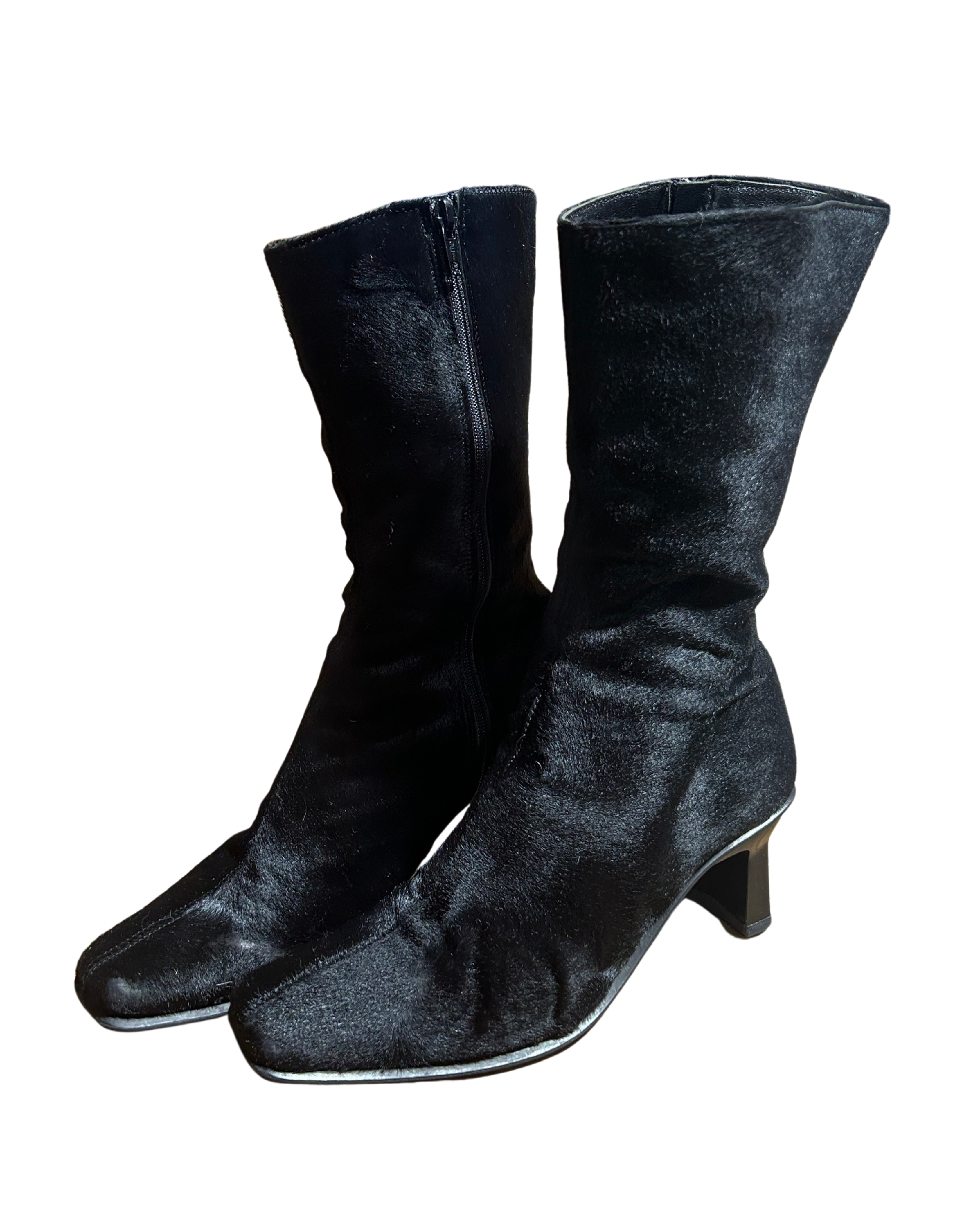 Pony Hair Mid-Calf Boot