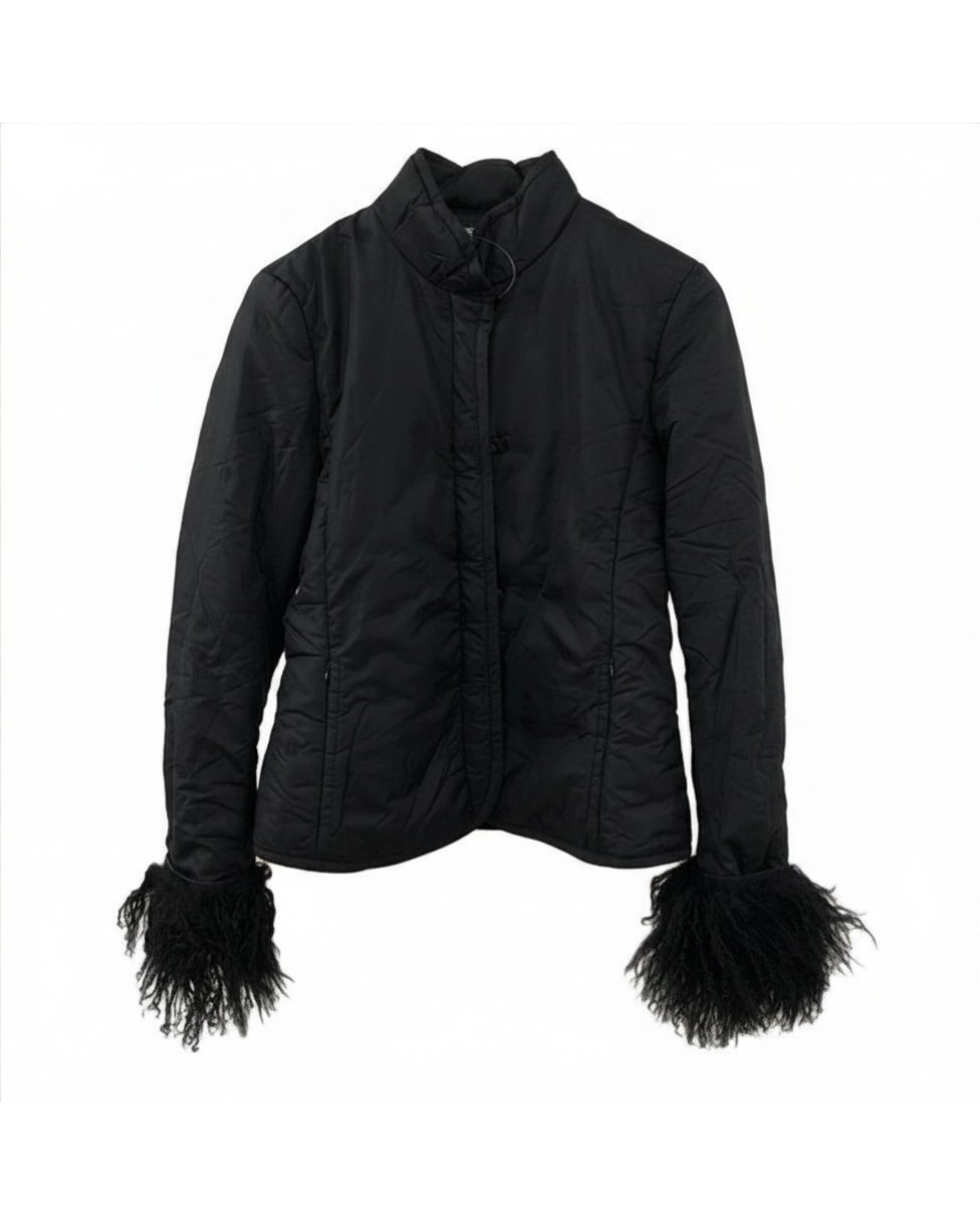 MAX & CO. Down Coat Size with Shearling Cuffs
