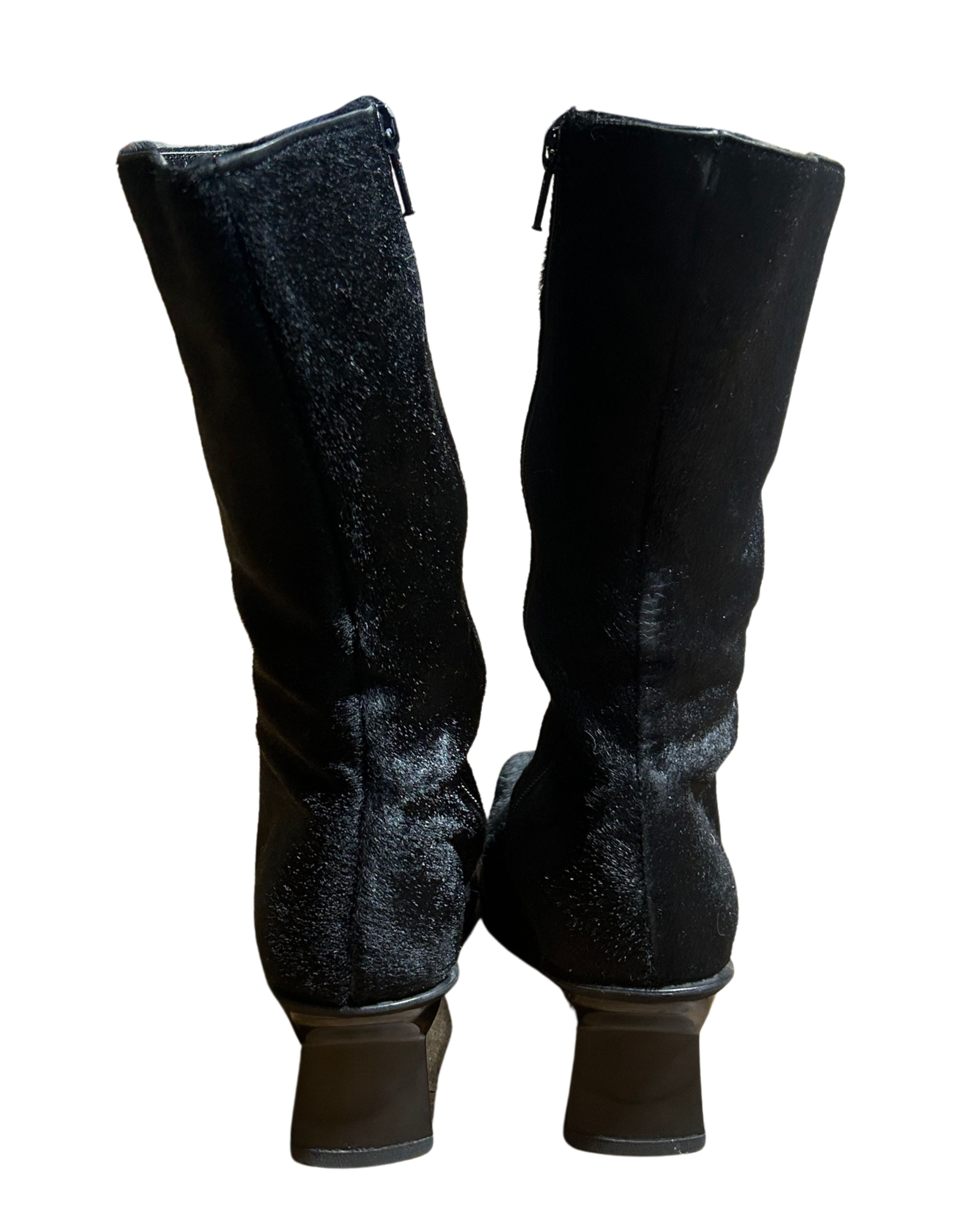 Pony Hair Mid-Calf Boot