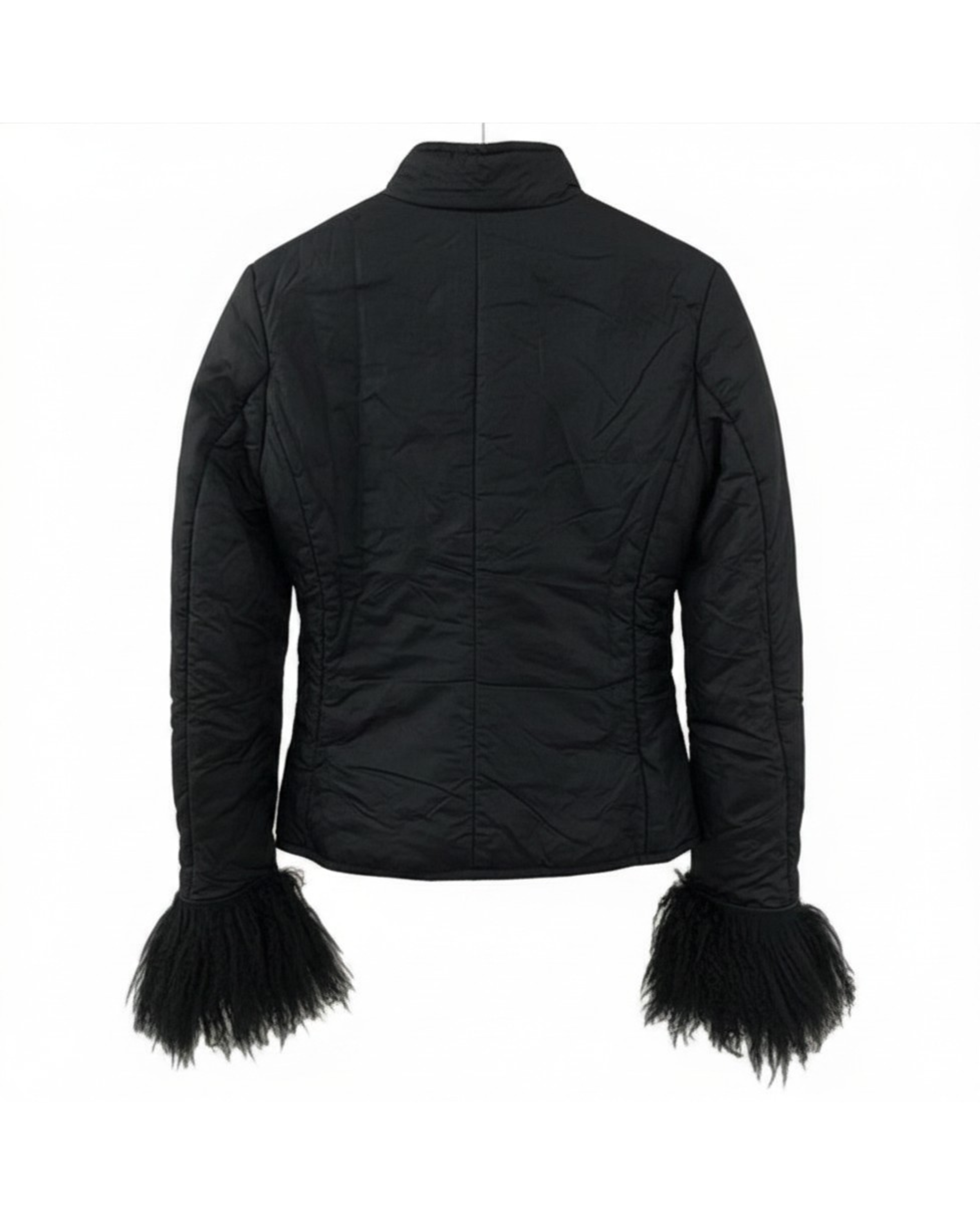 MAX & CO. Down Coat Size with Shearling Cuffs