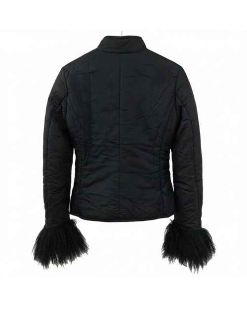 MAX & CO. Down Coat Size with Shearling Cuffs