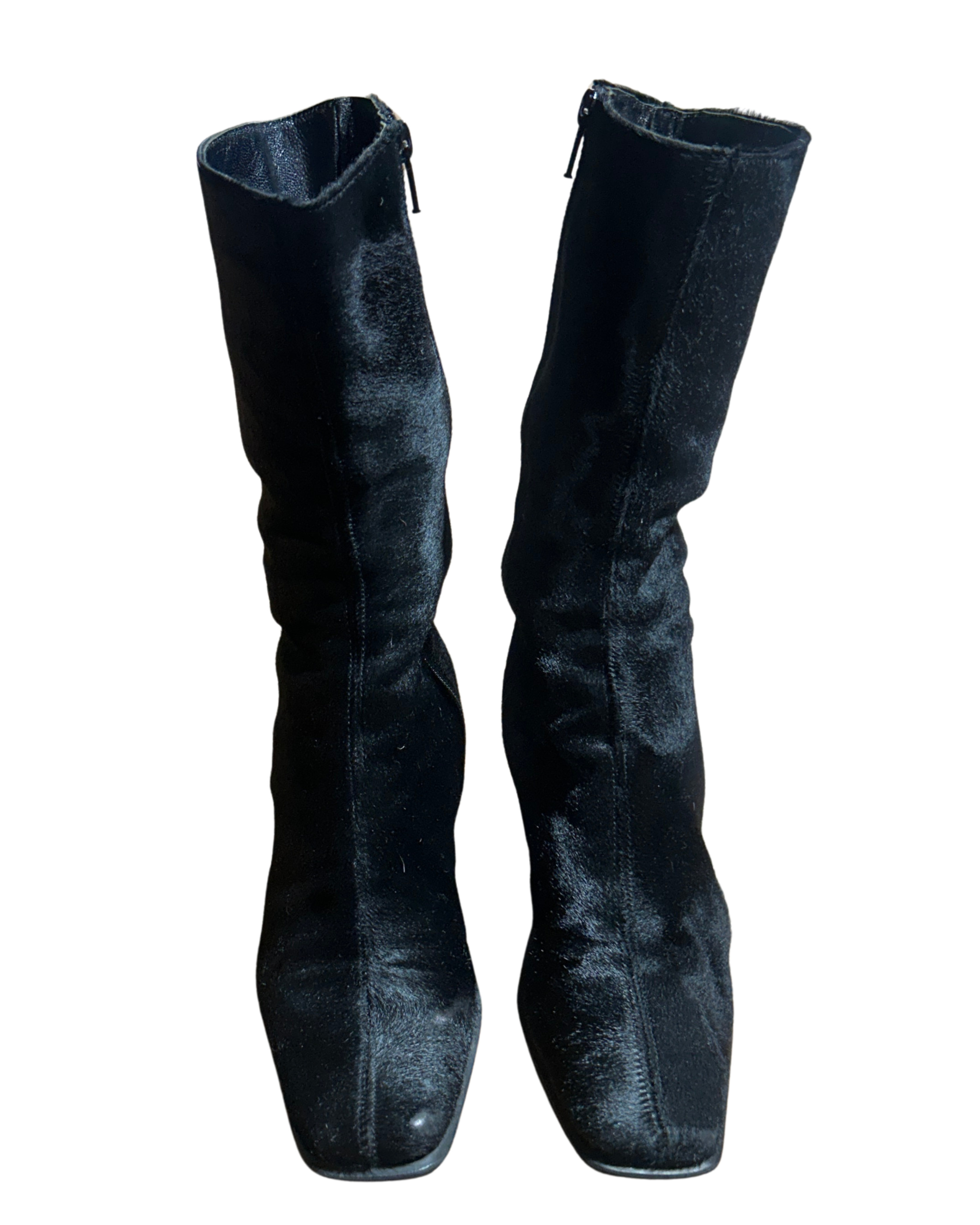 Pony Hair Mid-Calf Boot