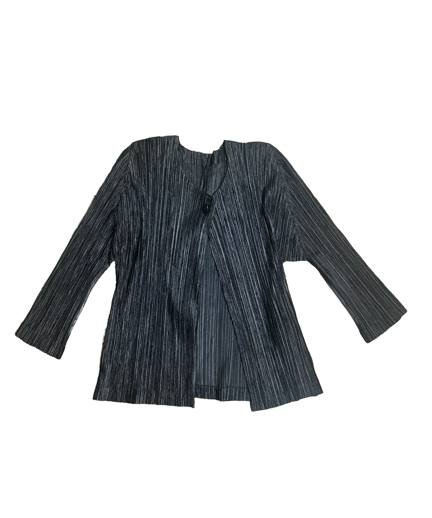 Pleats Please Black Button Bolero