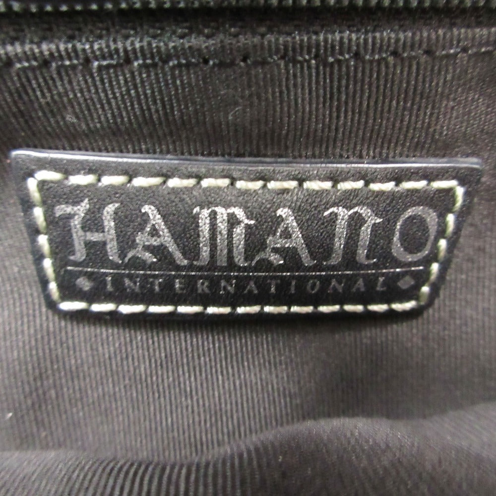 Hamano Suede Leather Tote Handbag Black Women's