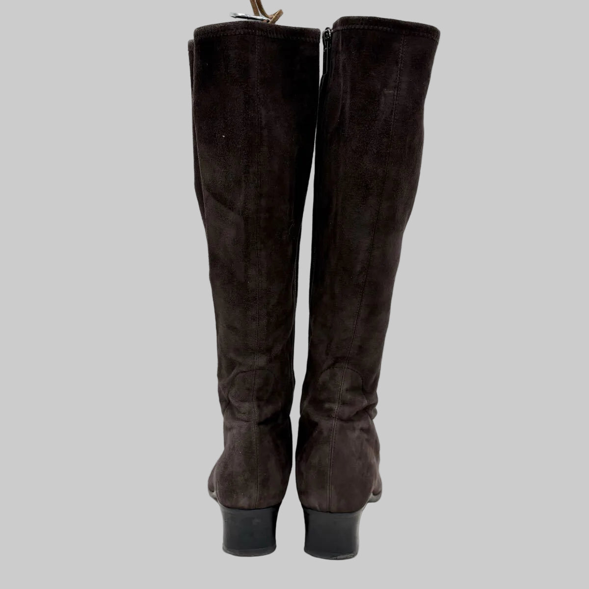 Ginza Yoshinoya Dark Brown Suede Long Boots