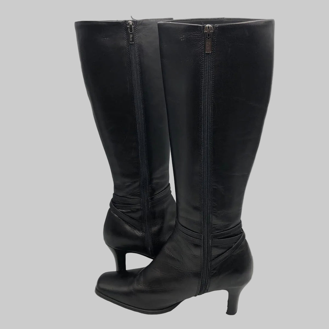 Marie Femme Black Leather Long Boots