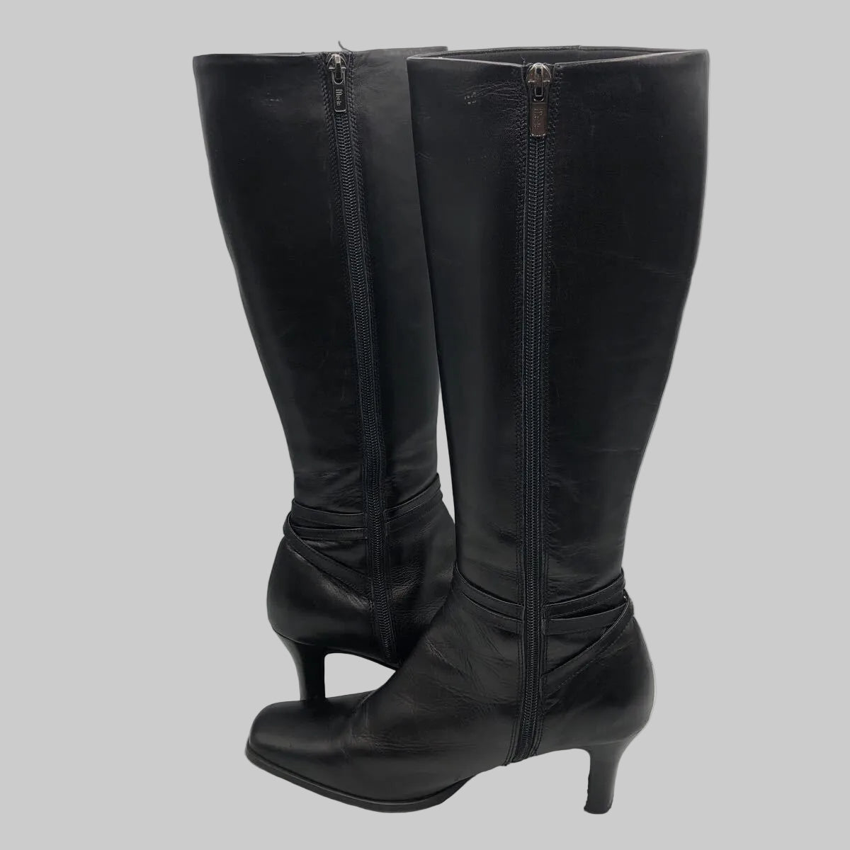 Marie Femme Black Leather Long Boots