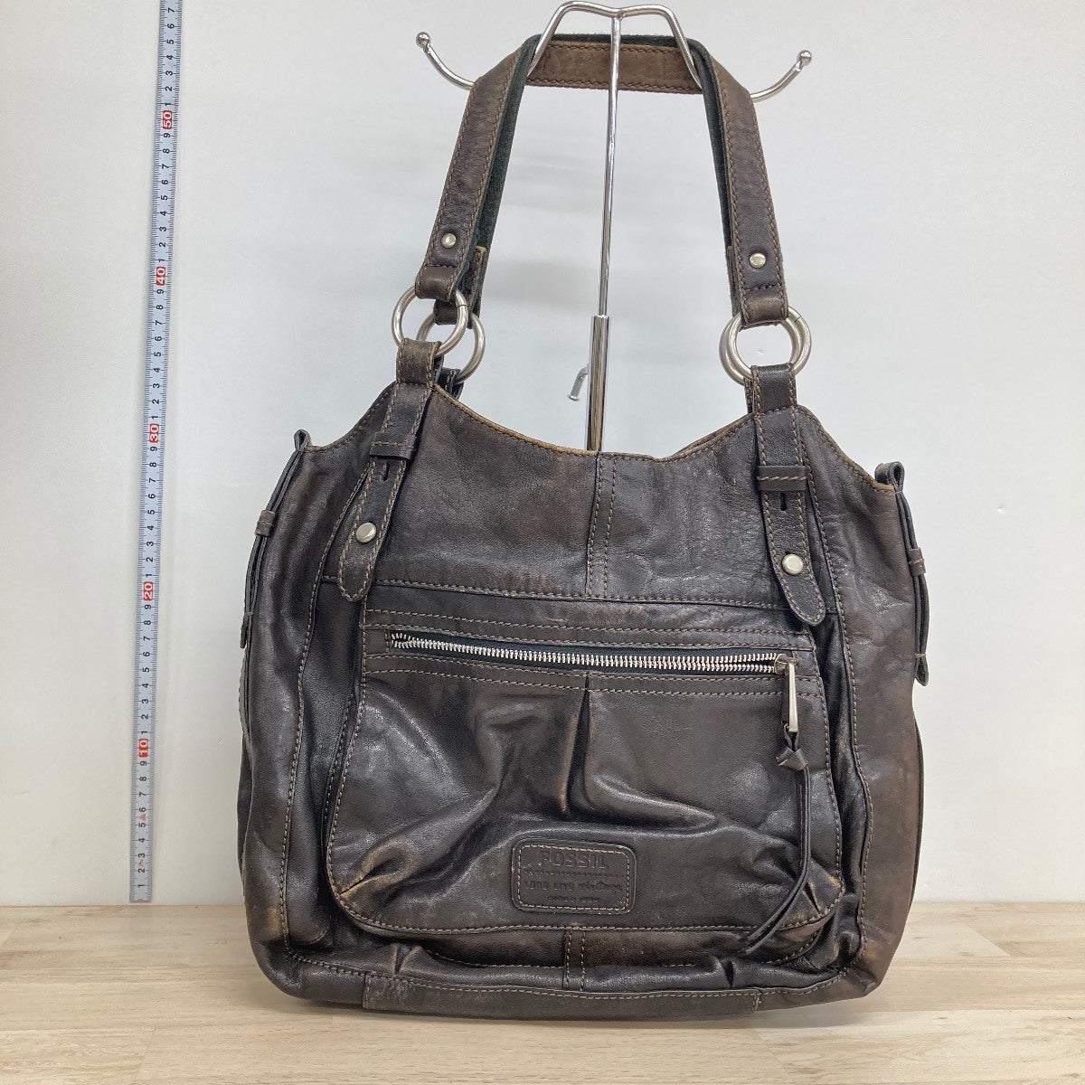 Fossil Dark Brown Leather Handbag