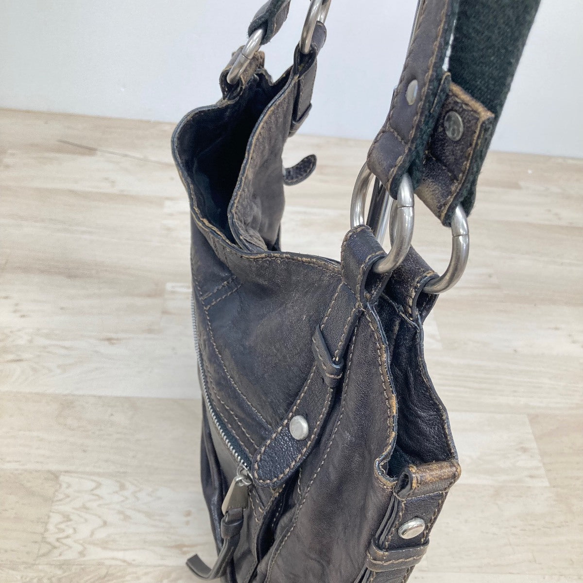 Fossil Dark Brown Leather Handbag
